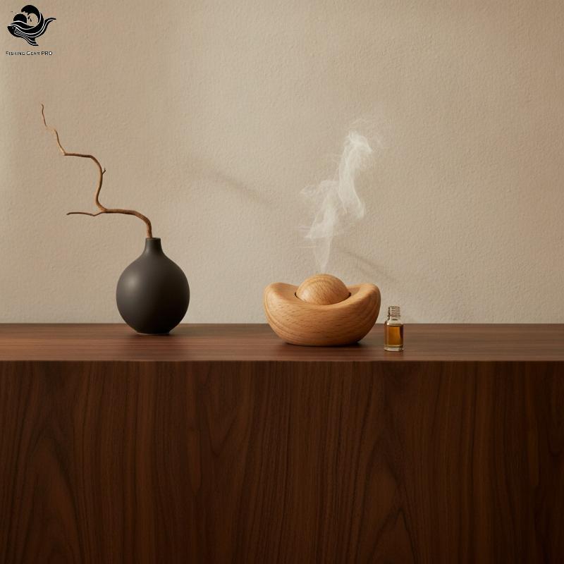 PFG Difusor De Madeira De Faia Natural Mini Aroma Portátil Para Home Office Yoga Uso Curto Em Viagens FG