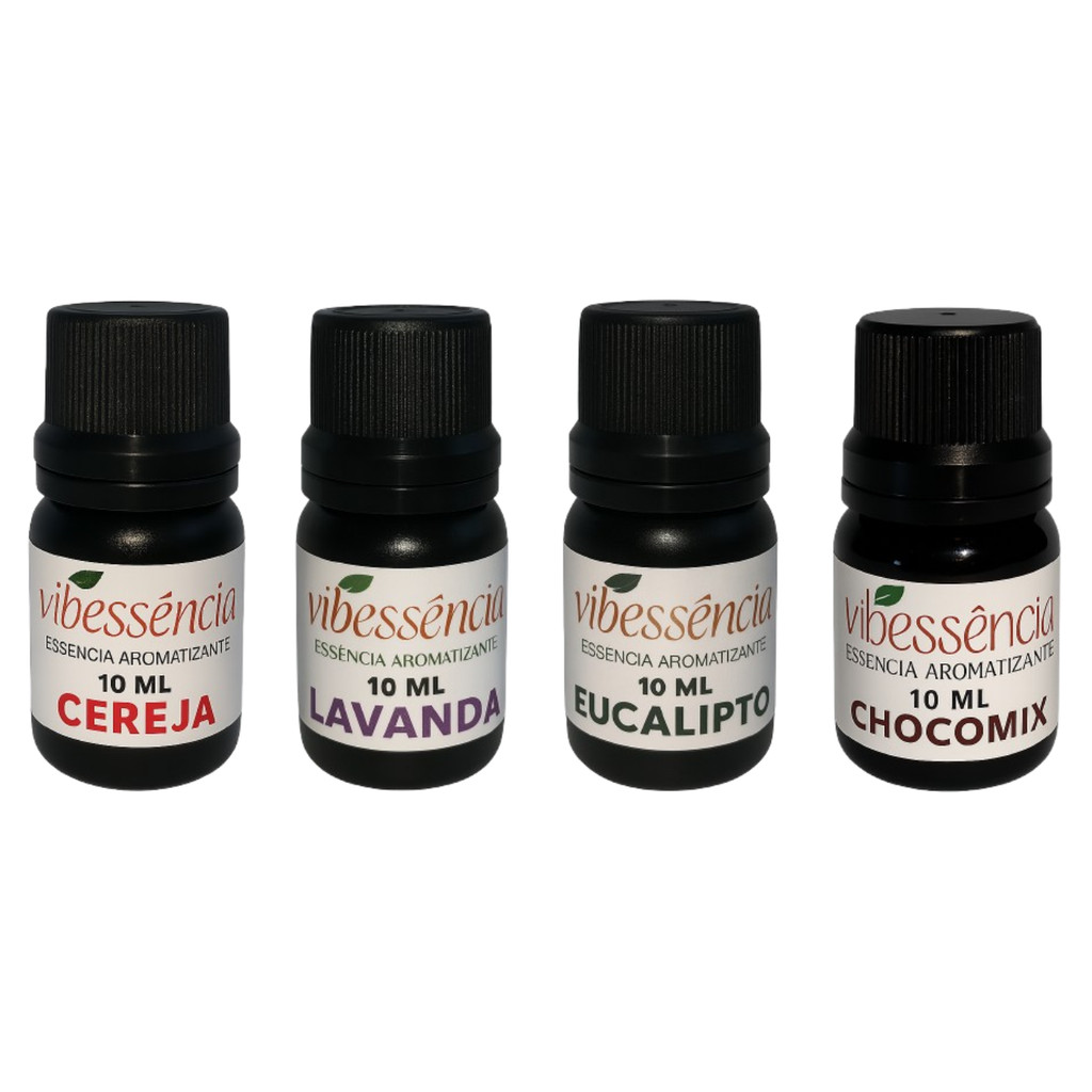 Kit 4 Essencia Difusor Aromatizador Fragrancia Top - Sortido Vibessencia