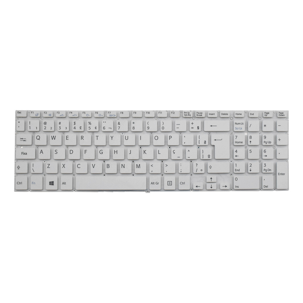 Teclado para Notebook compatível com Sony Vaio SVF152C29X AEHK96010103A ABNT2