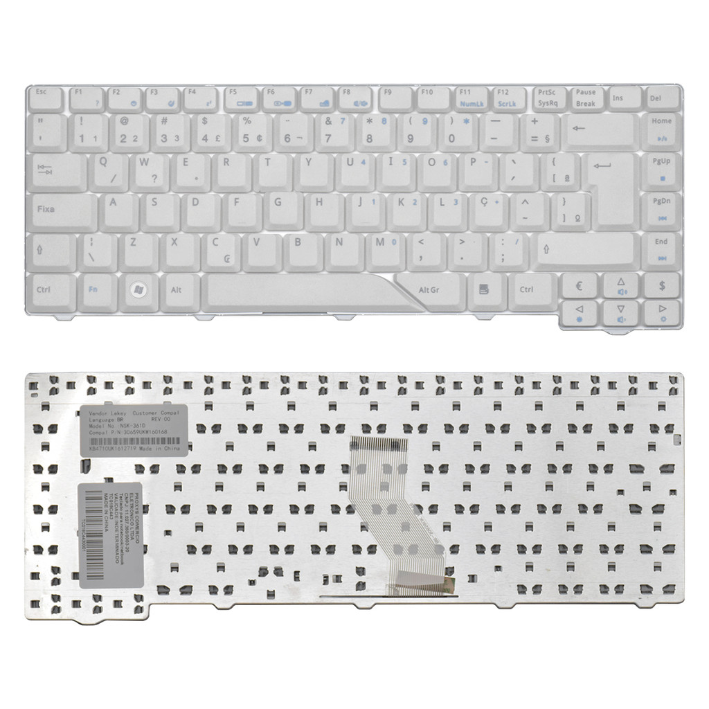 Teclado para Notebook compatível com Acer Aspire 4720 ABNT2