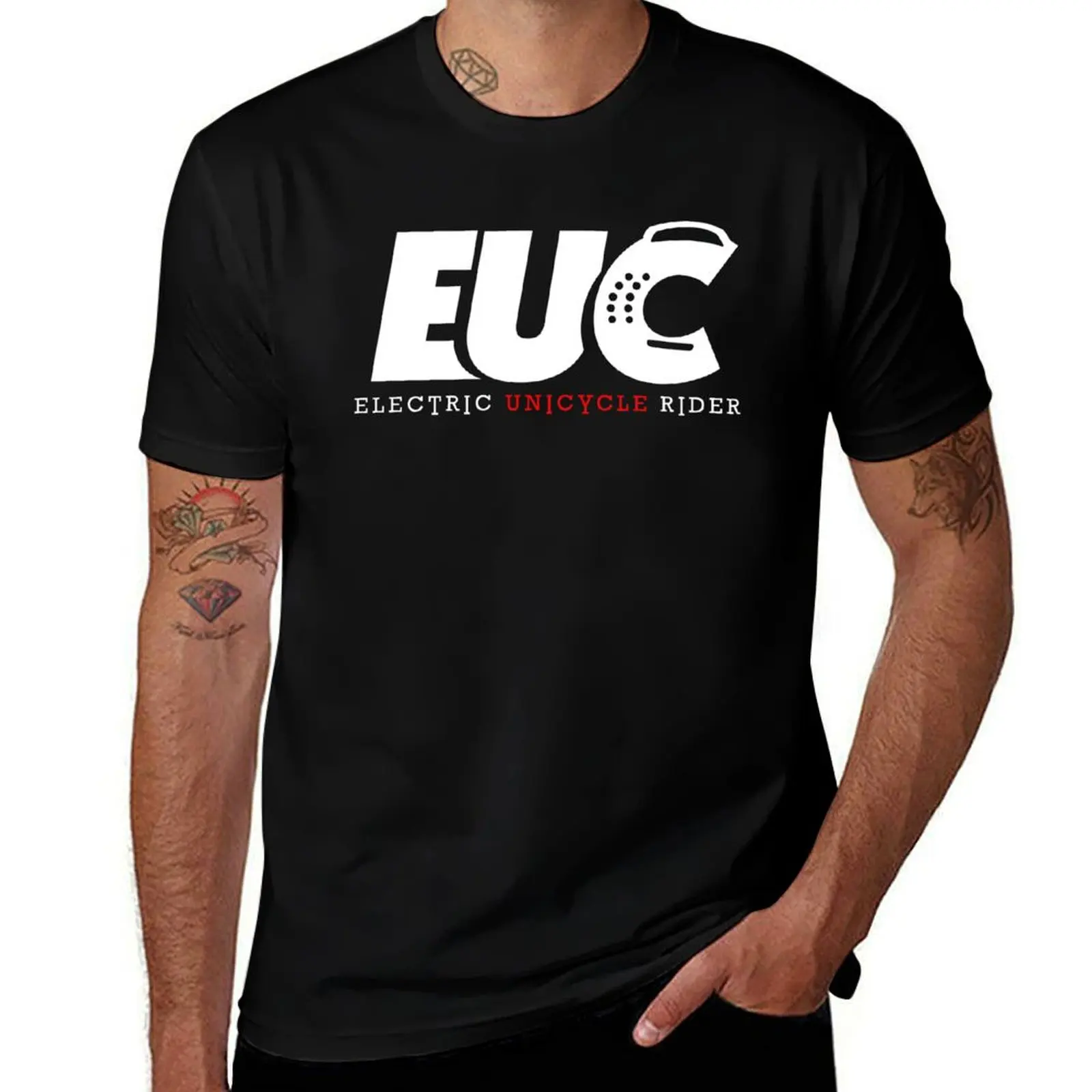EUC Electric Unicycle Rider T-Shirt funny t shirts cotton T-Shirt