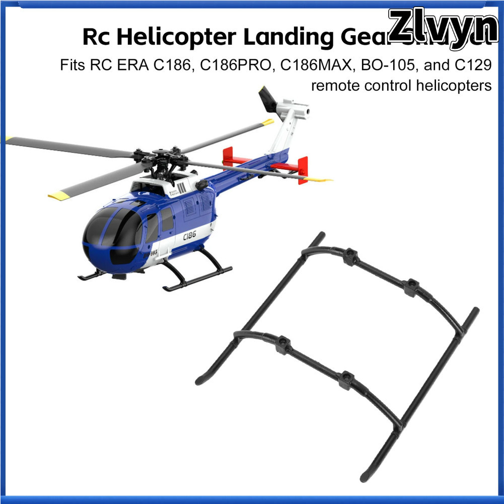 Zlvyn-br Drfeify RC Helicopter Landing Gear Skid Set Peças de reposição leves e duráveis ​​para C186 C186MAX C129