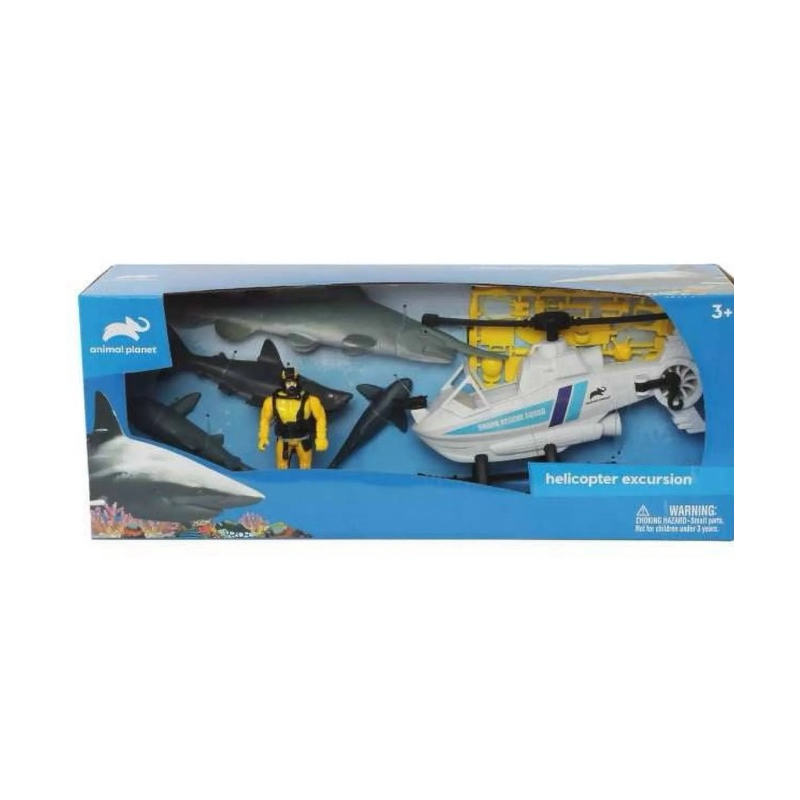 Discovery Animal Planet Helicopter Excursion Figure Set