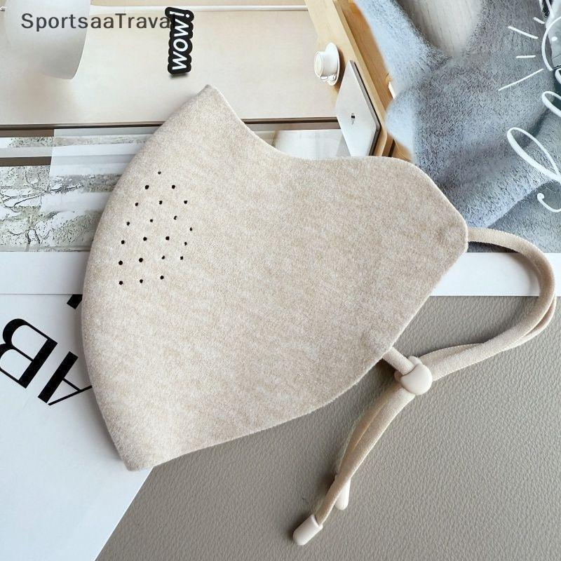 S & T 3D Máscara Facial Quente À Prova De Vento Com Forro De Lã Térmica Ajustável Earloop Respirável De Inverno Para Sno