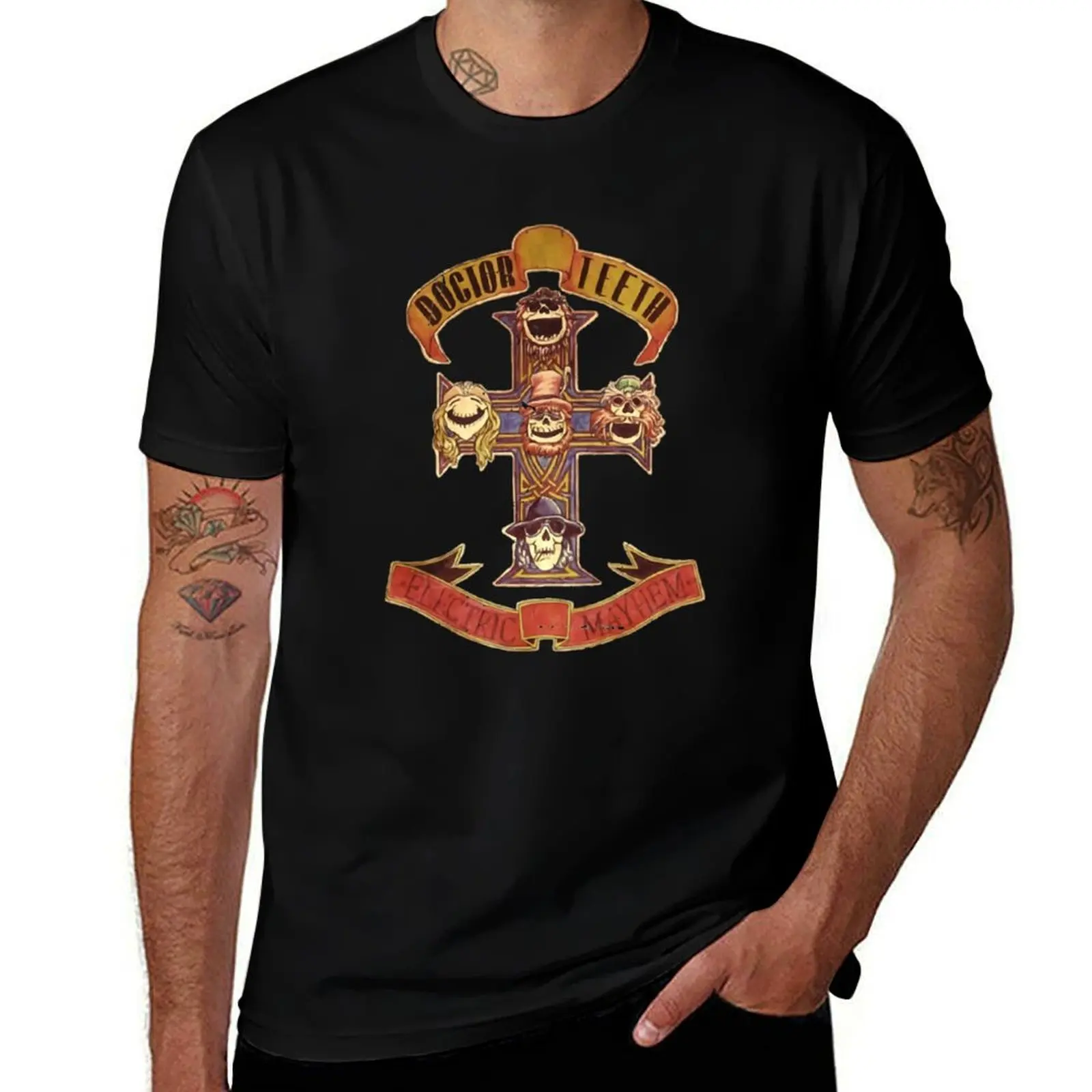 Electric mayhem is Rock T-Shirt Industrial Work Tee Shirt