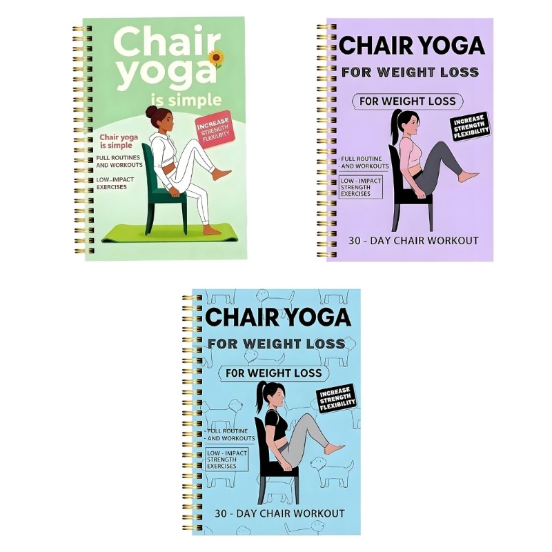 blg Portátil Escrita Diário Livro Para Entusiastas Yoga Páginas Amigáveis Espirais Design Exercício Rastreamento