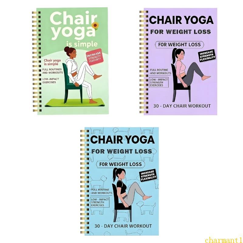 charmant Travel Friendly Exercício Journal Yoga Prática Notebook Para Organização