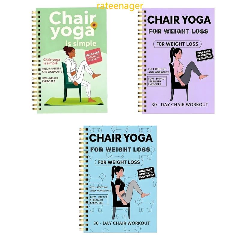Tony Escrevendo Caderno Para Idosos Rotinas De Fitness Cadeira Yoga Auxiliares De Gerenciamento De Peso