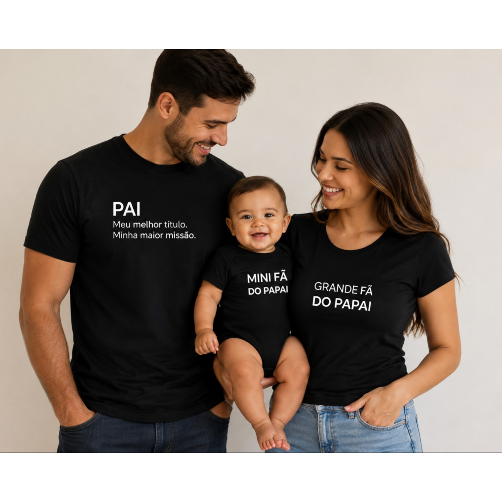 KIT DIA DOS PAIS FAMILIA FA DO PAPAI MINI FÃ DO PAPAI PAI MELHOR TITULO MINHA MAIOR MISSÃO FILHO FILHA MAE
