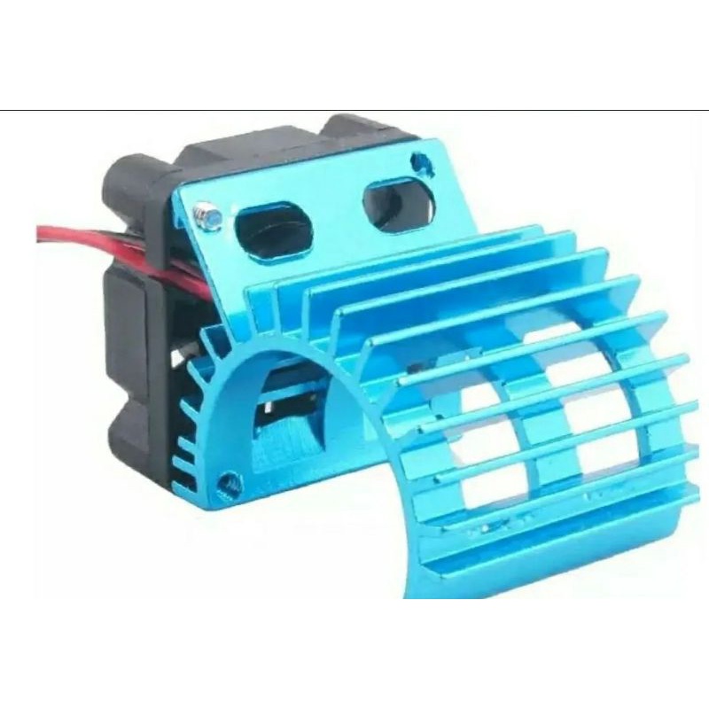Dissipador cooler 5v automodelo aluminio azul motor brushless speed auto carrinho diy rc