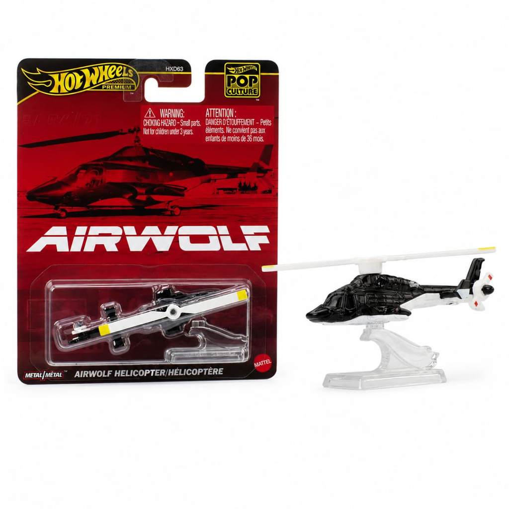 Hot Wheels Pop Culture 1/64 Airwolf Helicopter - Mattel CT