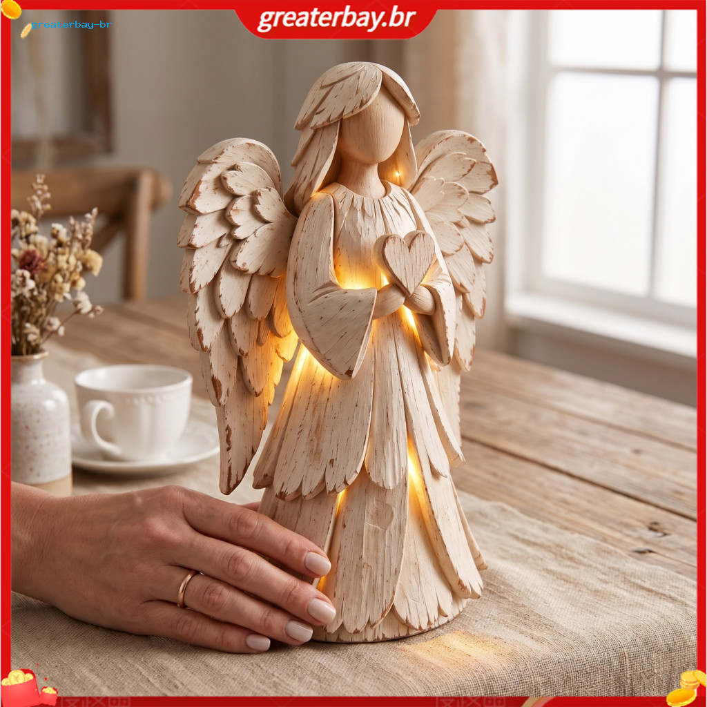 1 or 2 Pcs Vintage Christmas Tree Figurine with Warm Led Lights Mini Tabletop Holiday Decor Winter Pine Ornament for Hom