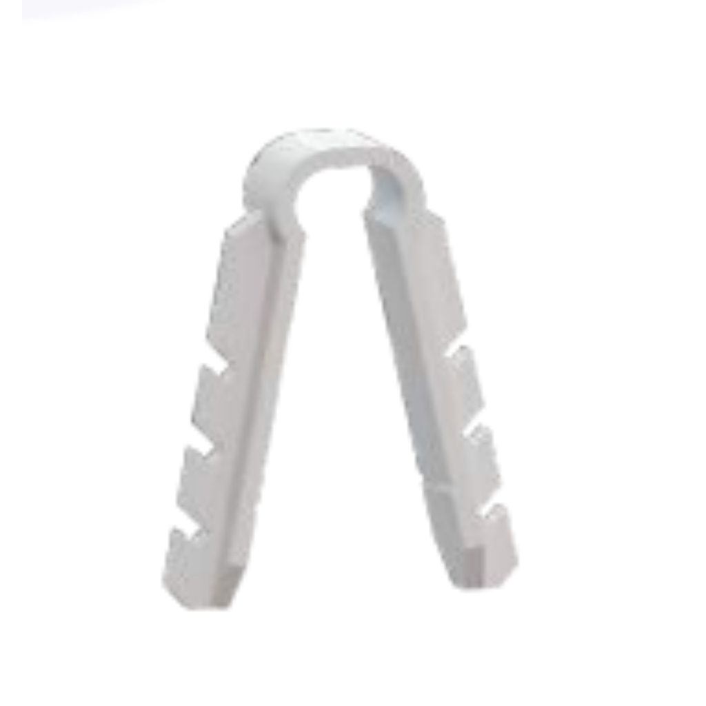 fixa fio proprio para gesso ri grampo n 6 para fio 2,5mm kit com 100 und