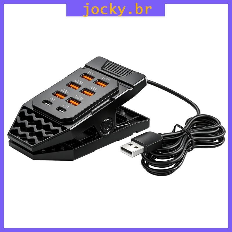 JOY Six Tomadas De Carregamento USB-a E Duas Tipo C Em Um Divisor De Braçadeira