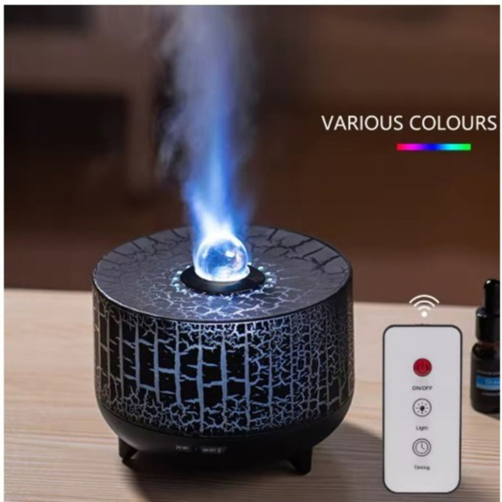 Umidificador Flame 3D Bead Light Difusor Ultrassónico 300ml AM FASHION
