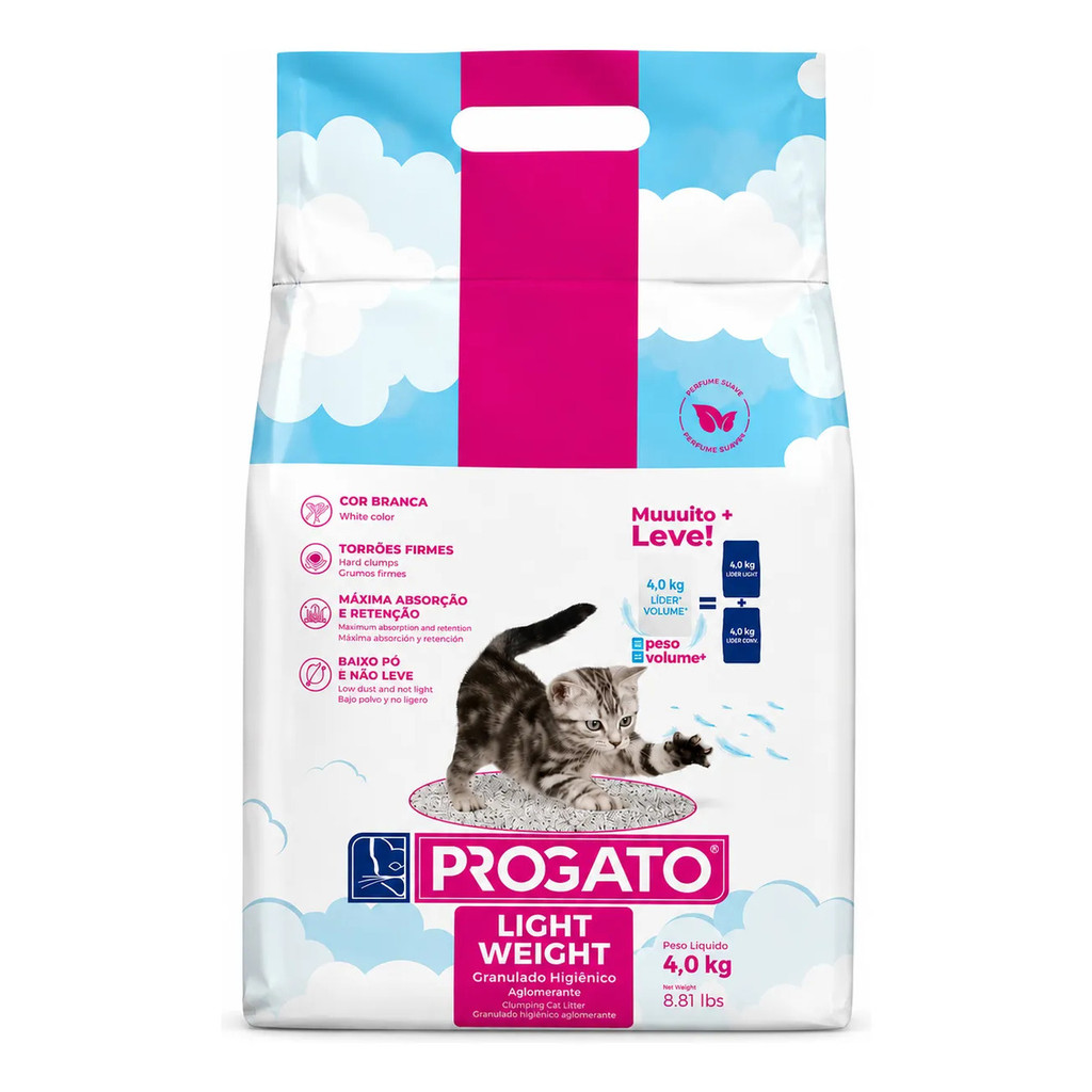 Granulado Higiênico Progato Light Weight 4 Kg