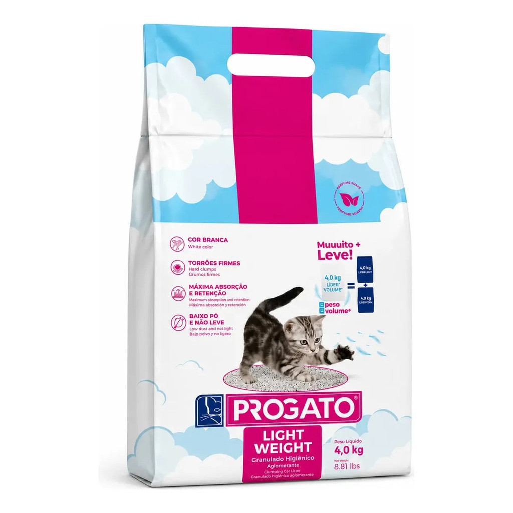 Granulado Higiênico Light Weight Progato 4kg