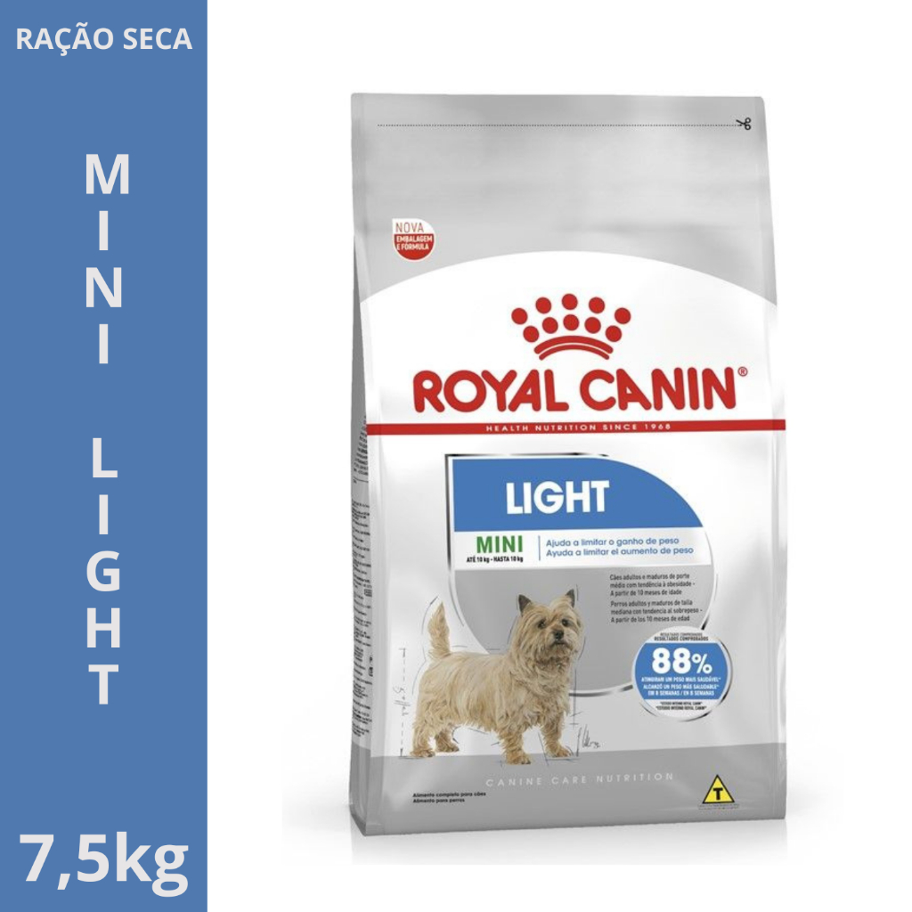 Ração Royal Canin Mini Light Weight Care Cães Pequenos 7,5kg