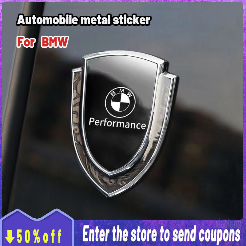 [Promo] Para BMW Adesivo para carroceria de carro de alta qualidade Auto 3D Carbon Fiber Shield Window Emblem Badge Meta