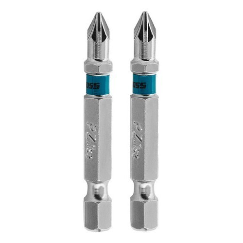 Bits Pozidriv Pz1 Aco Cromo Molibdenio 50mm 2pcs Gross