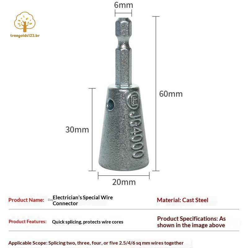TREEG 1/2Pcs Ferramentas De Torção De Fio Durável Eletricista Twister Artefato Economia De Tempo Para Furadeira Elétrica
