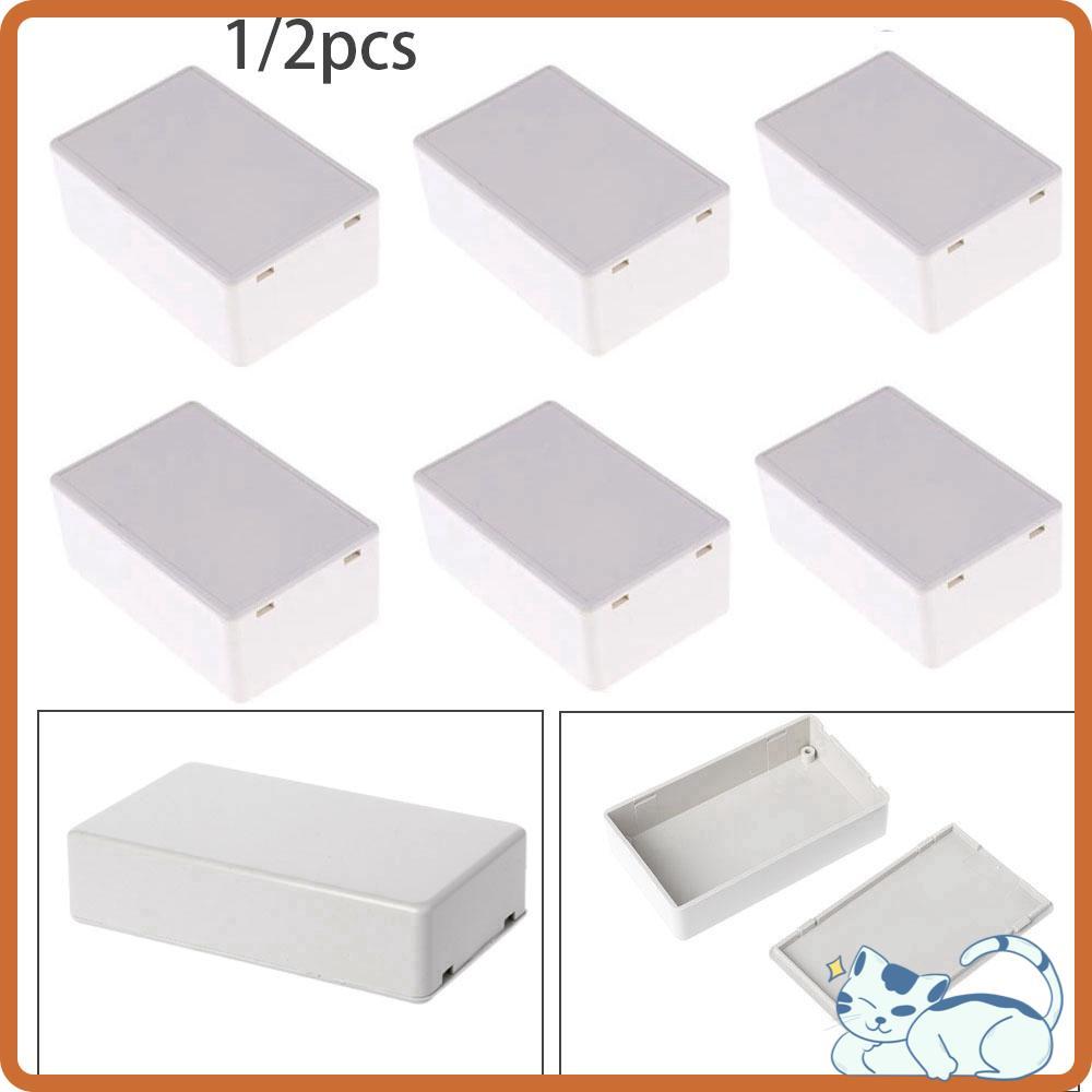 1/2pcs Caixa De Projeto Eletrônico DIY Instrumento Quente Branco/Cinza