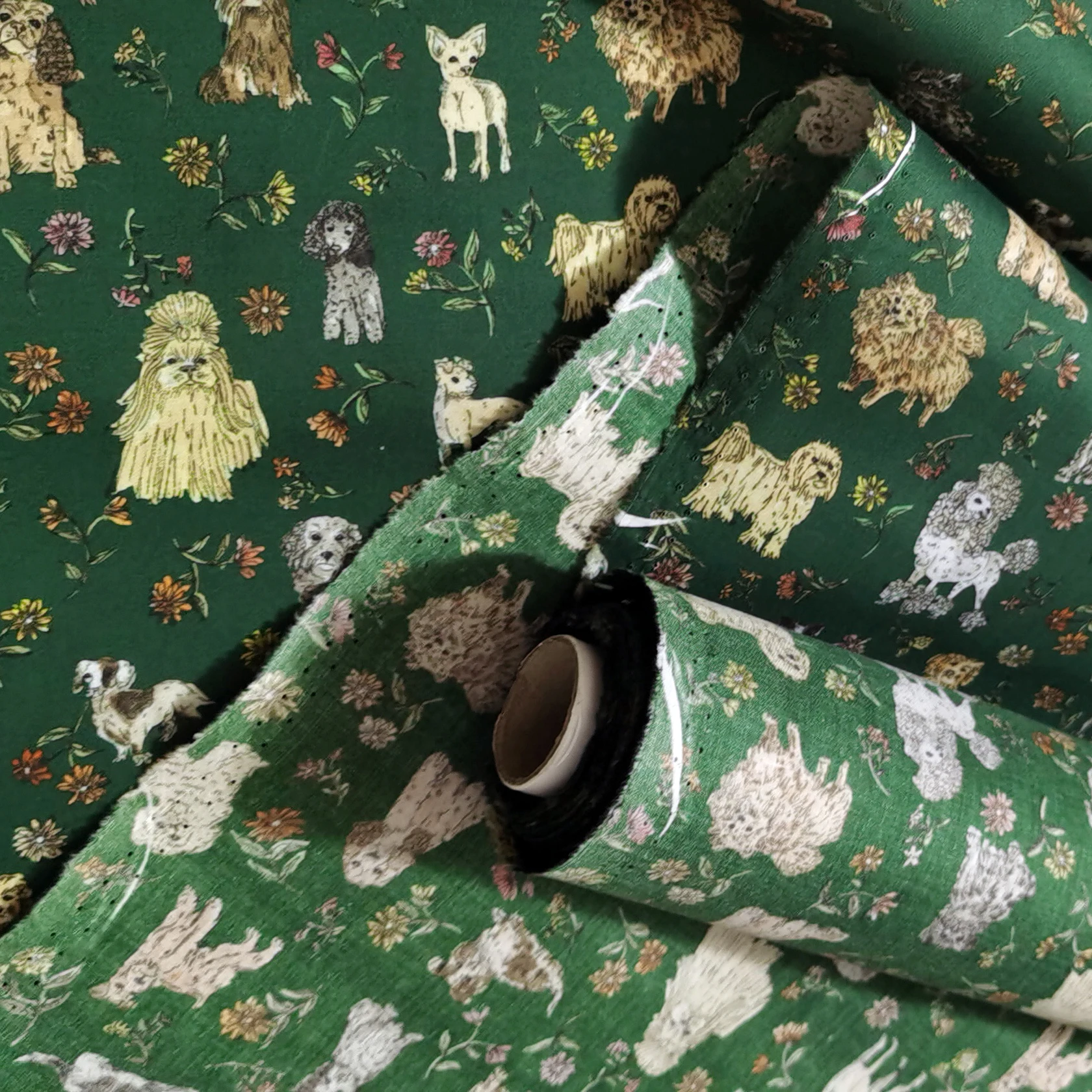 Cotton Animal Floral Fabric, Summer 80s Poplin Combed Cotton for Handmade DIYQuilting Dresses Clothing Sewing New Designer Cloth