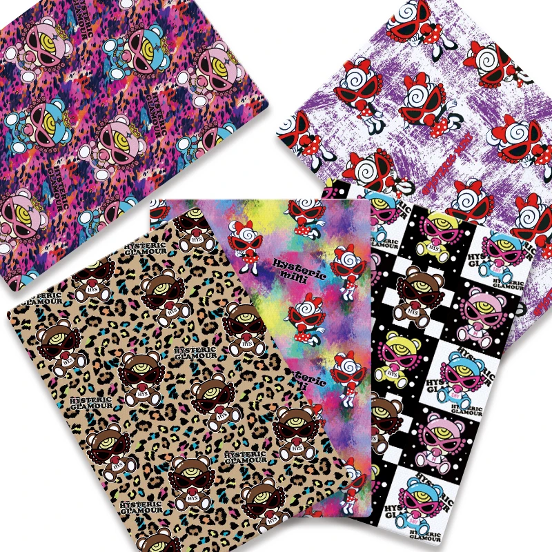Cartoon hot DIY hand sewn patchwork quilted baby dress home piece 140cm printed cute sewn children's fabric