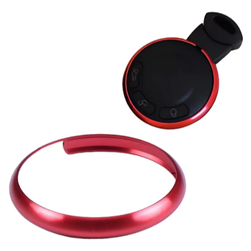 Aplique Aro Vermelho Da Chave Mini Cooper R55, R56, R57, R58, R59, R60, R61