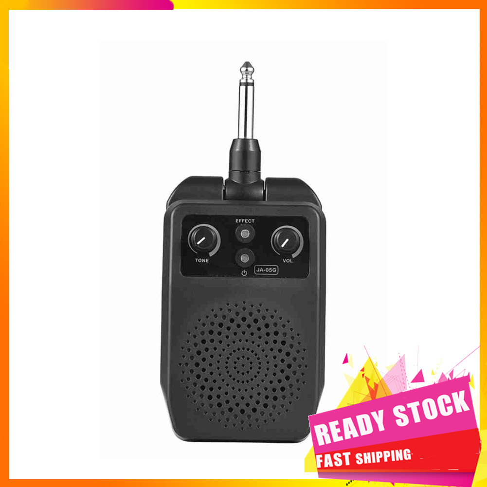 Gfgfgfgg Mini alto-falante de guitarra portátil Amplificador elétrico Bluetooth com 4 efeitos integrados Plug and Play