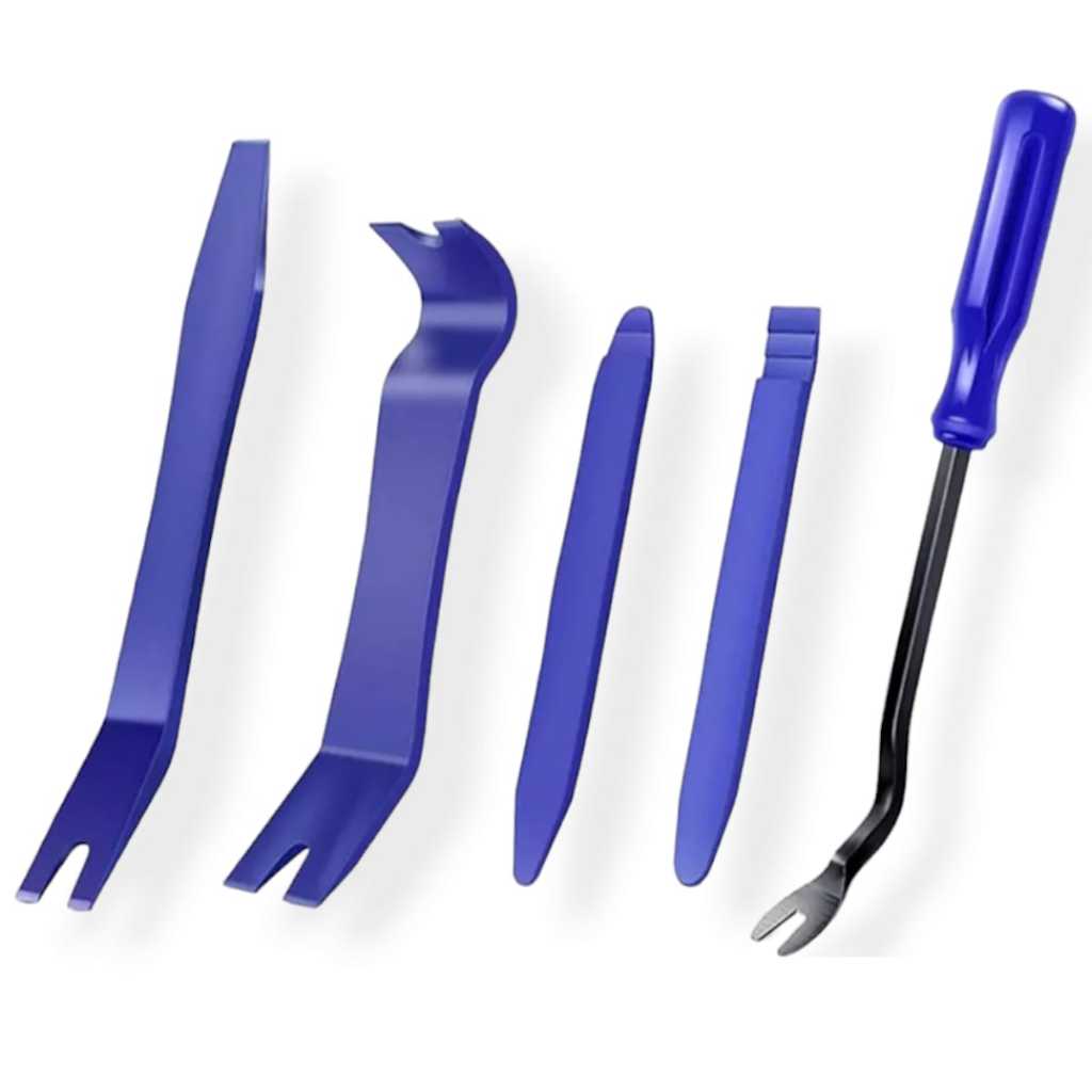 Kit 5 Chave Espátula Porta Painéis Internos Rádio Forro