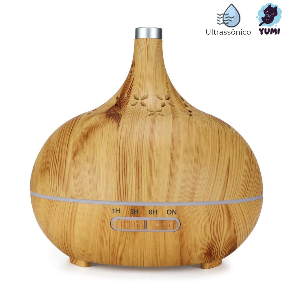 Difusor Eletrico Óleo Essencial Aromaterapia Bivolt Grande Yumi