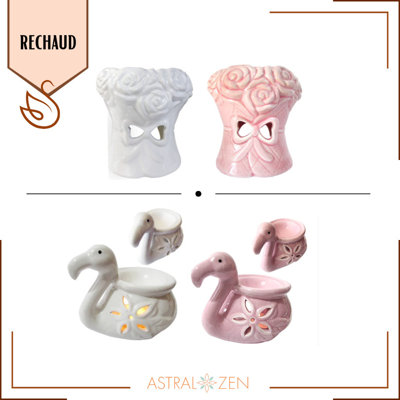 Rechaud Decorativo Cisne ou Buquê – Ideal para Essências e Óleos Essenciais – Aromaterapia – Aromatização