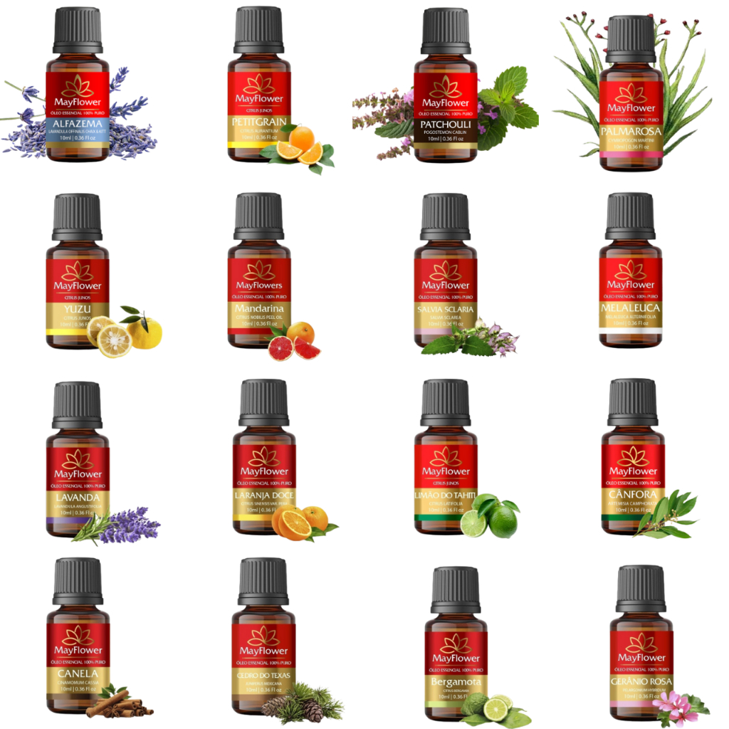 Óleo Essencial Para Aromaterapia 10ml 100% Natural - Diversos Tipos