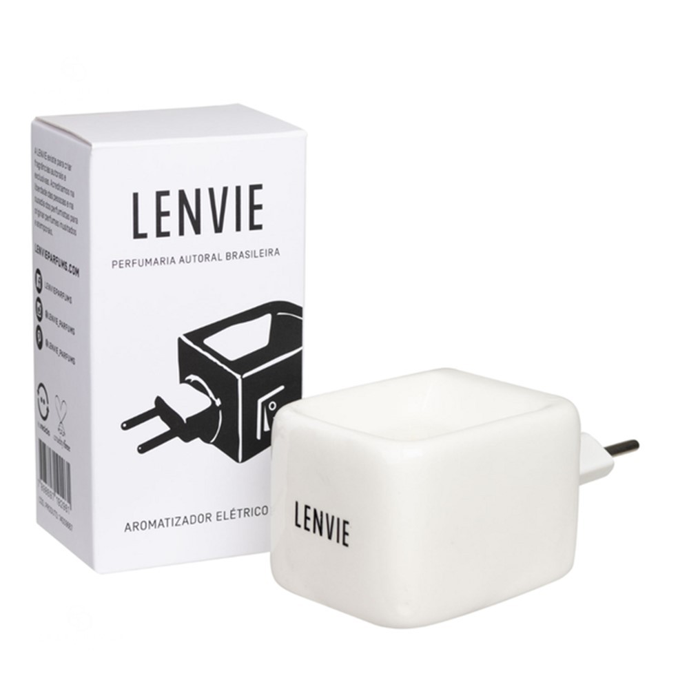 Difusor Aromatizador Elétrico de Ambiente Óleos Essenciais Cerâmica Bivolt Lenvie