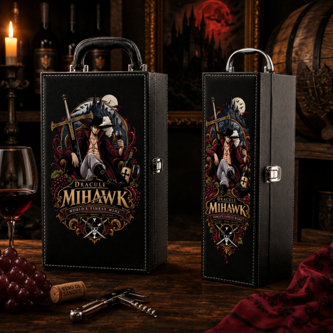 Kit Maleta para Vinho Dracula Mihawk - One Piece