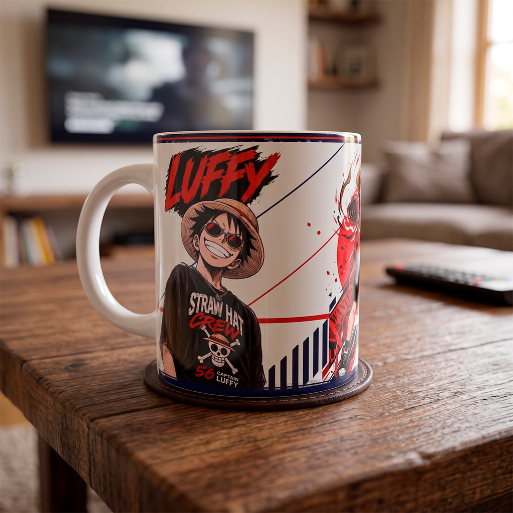 Caneca One Piece de Porcelana | Presente Criativo
