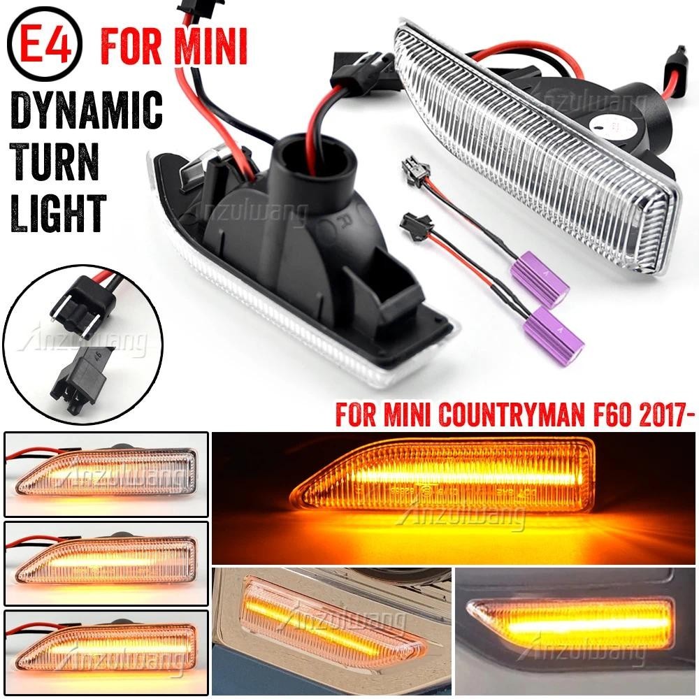 2 Pçs LED Marcador Lateral Dinâmico Luz Indicador De Sinal Volta Fluindo Flash Apto Para MINI Countryman F60 2017 2018 2