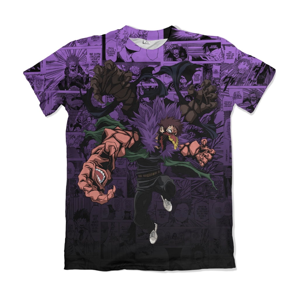 Camiseta Premium Mangá Overhaul Anime My Hero Academia Boku no Hero