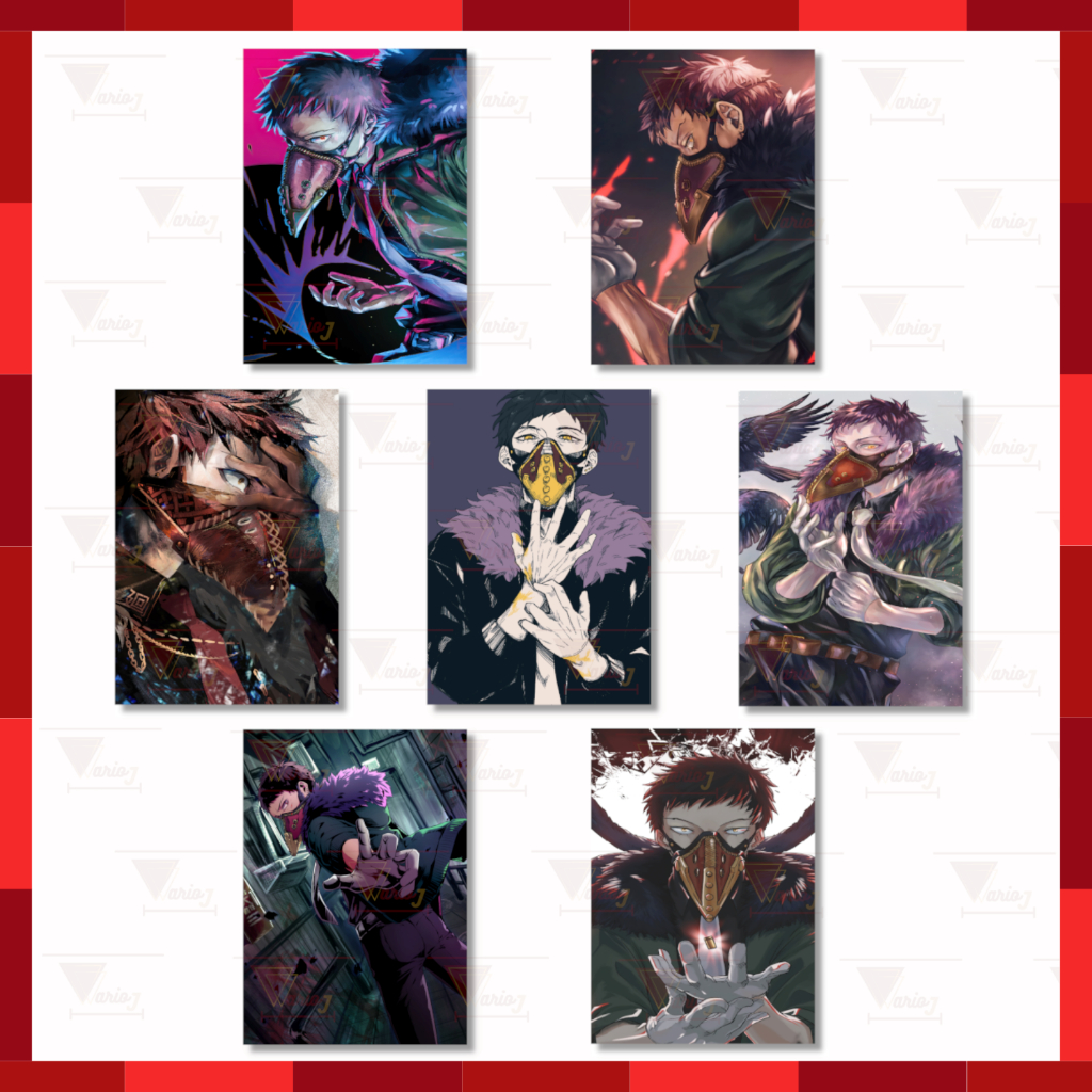 Placa Decorativa Quadro A4 Anime Boku no Hero Academia Kai Chisaki Overhaul Top Excelente Qualidade