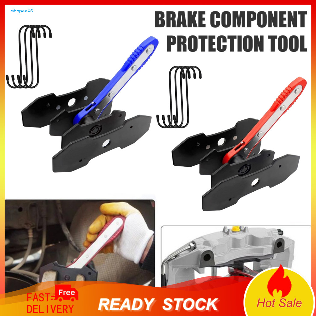 Carbon Steel Brake Caliper Tool Compression with Ratchet Plates Disc Piston Press Kit Includes Hangers – Easy Car for