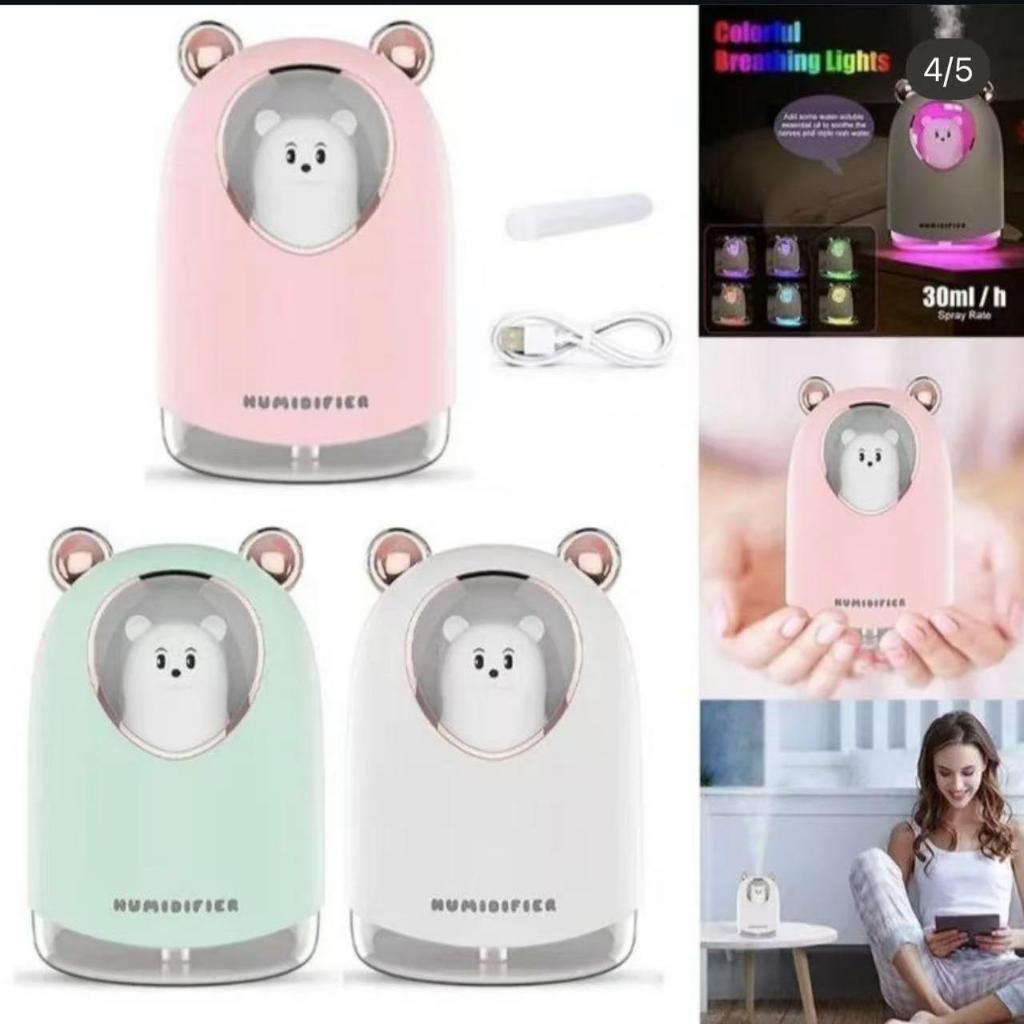 Umidificador L Cute Pet Mini Household Small Hidratante LED USB