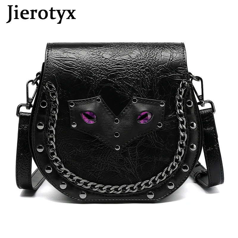 JIEROTYX Steampunk Small Crossbody Bags for Women Shoulder Purse Pocuh Cellphone Wallet Goth Style Lightweight with Adjust Strap