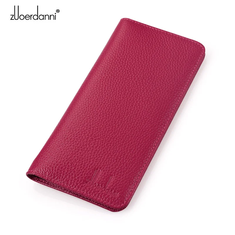 ultra-thin wallet ladies long wallet Soft wallet leather card folder multi-functional handbag high-quality fashion four-color