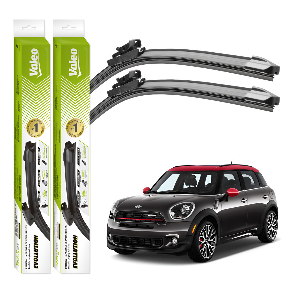 Par Palhetas Limpador Parabrisa Valeo Countryman 2013 A 2017