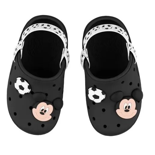 Babuche de Bebê Disney Warm Grendene Kids preto