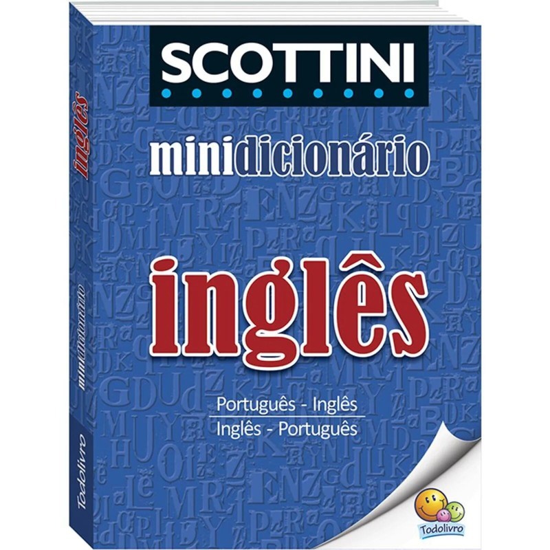 Livro Dicionário Inglês/Português Mini Scottini | Escola | Escritório | Escrita