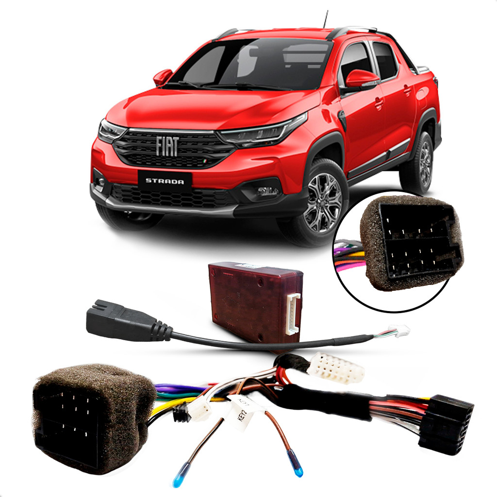 Chicote Red Can Fiat Strada Nova 2021 2022 2023 Sensor Ré Rádio Básico