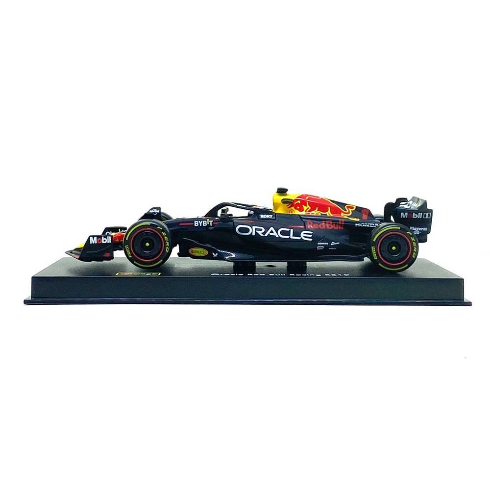 Miniatura Fórmula 1 Oracle Red Bull Racing RB19 - #1 Max Verstappen - (2023) - 1:43 - Burago C/ Acrílico