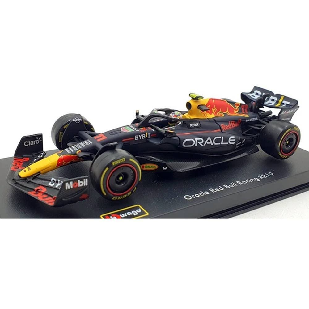 Miniatura Fórmula 1 Oracle Red Bull Racing RB19 - #11 Sergio Perez (2023) - 1:43 - Burago C/ Acrílico